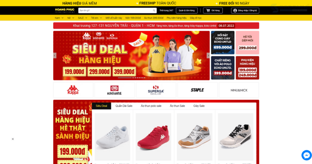 Top 10 website thương mại điện tử thời trang tại Việt Nam - Hoàng Phúc