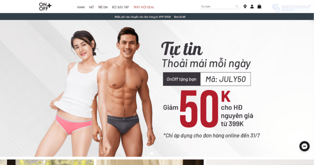 Top 10 website thương mại điện tử thời trang tại Việt Nam - Onoff