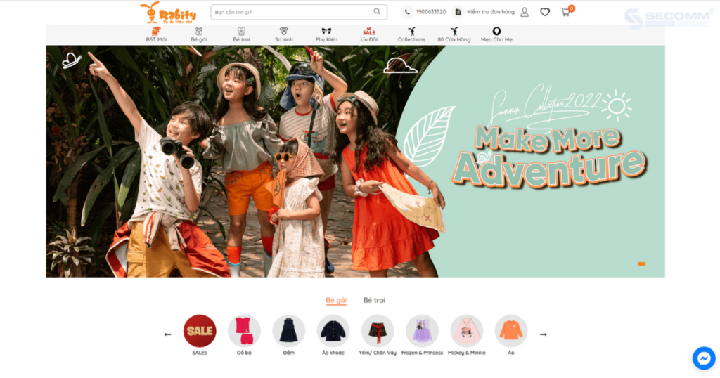 Top 10 website thương mại điện tử thời trang tại Việt Nam - Rabity